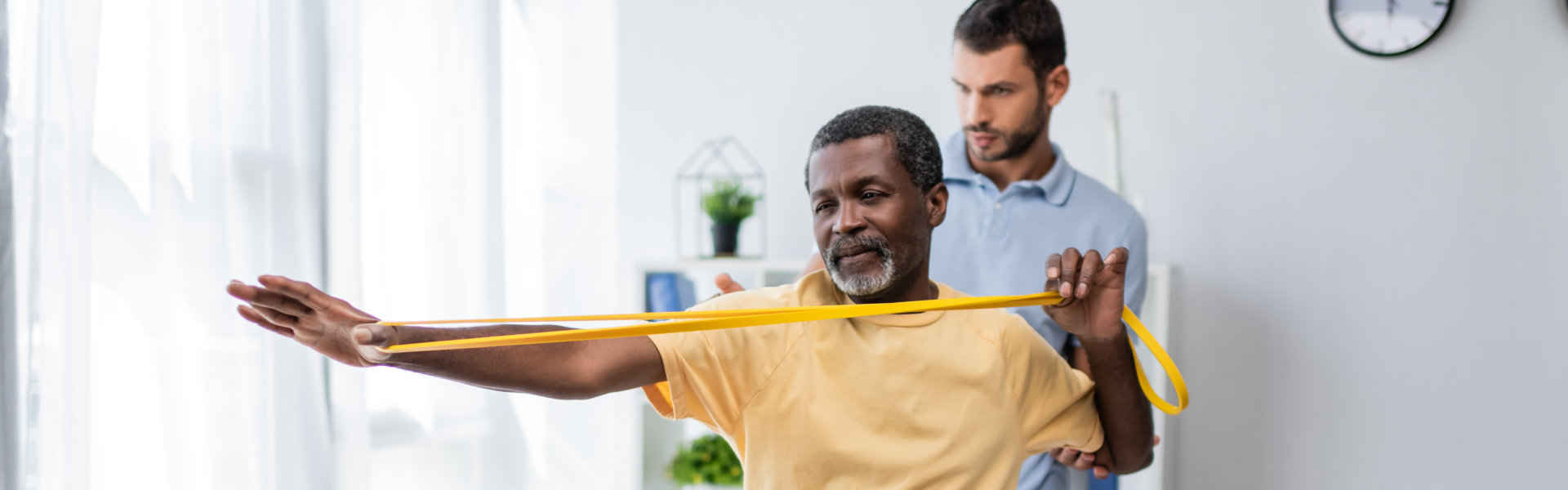 a person holding a rubber band